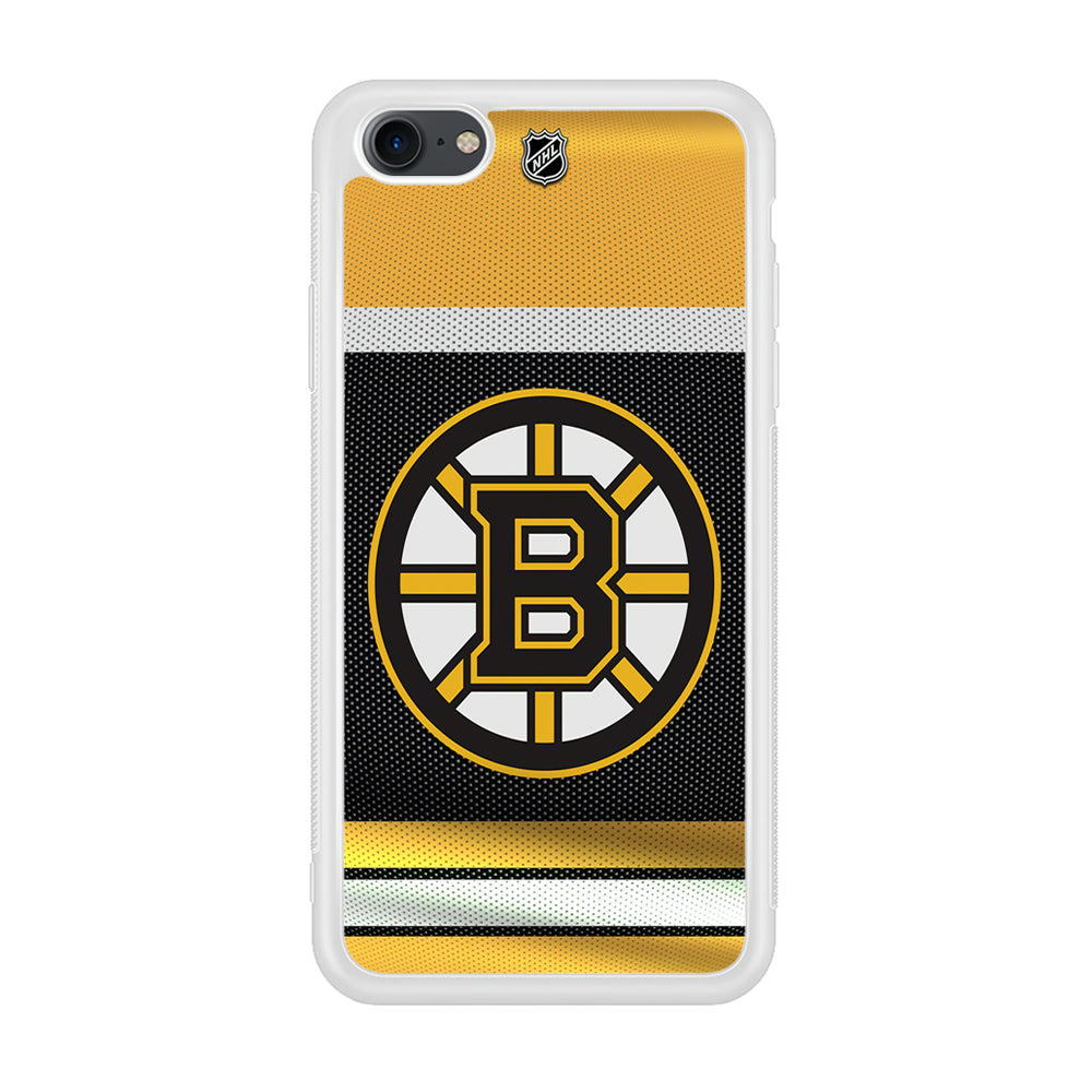 Hockey Boston Bruins NHL 002 iPhone 7 Case-Phone Case-Rubber White (2D Case)-Altracase