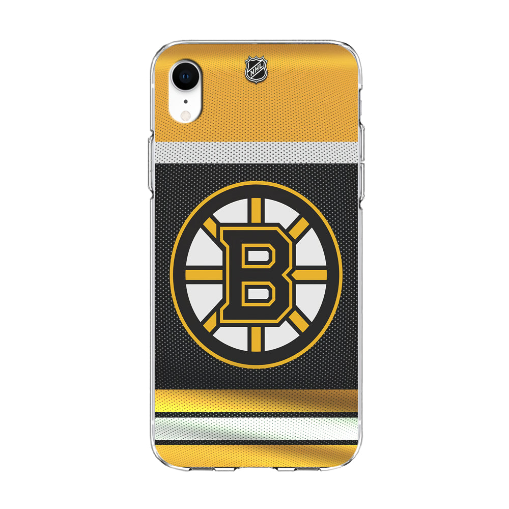 Hockey Boston Bruins NHL 002 iPhone XR Case-Phone Case-Clear Soft Case-Altracase