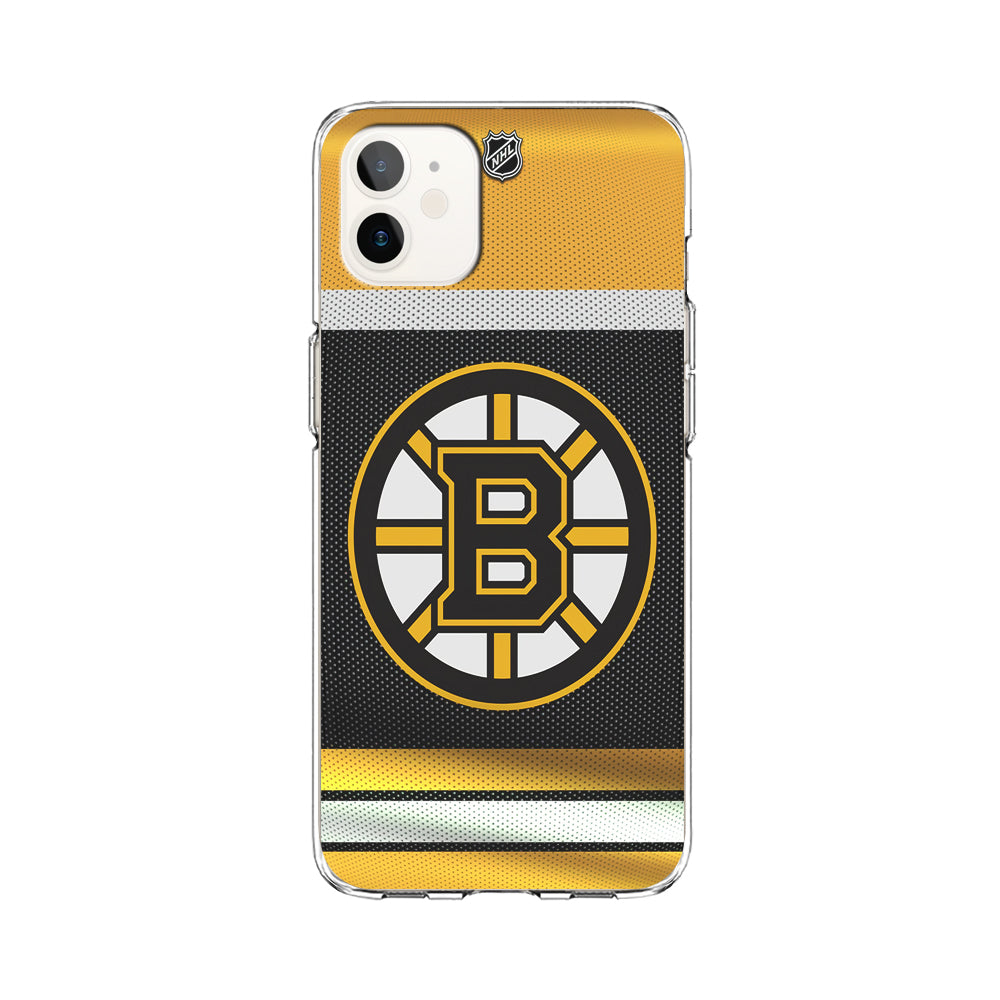 Hockey Boston Bruins NHL 002 iPhone 12 Case-Phone Case-Clear Soft Case-Altracase