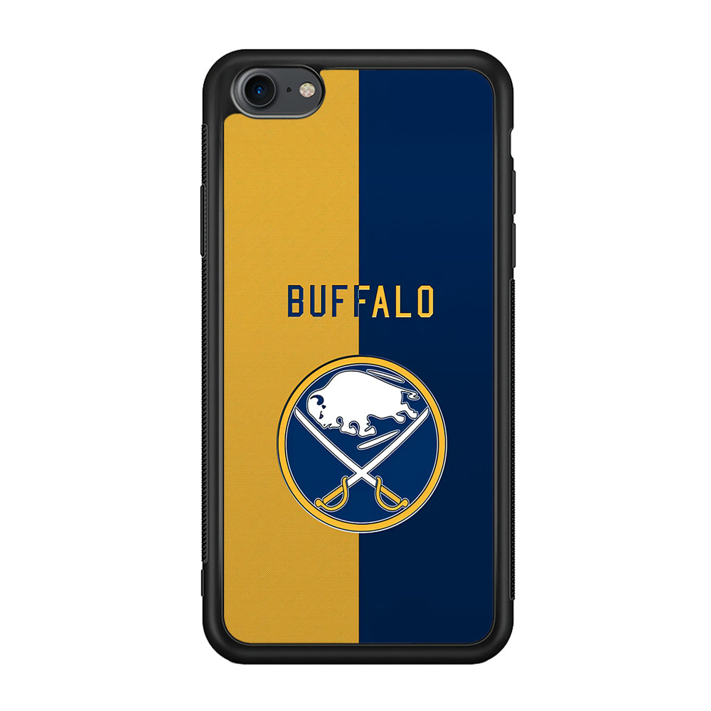 Hockey Buffalo Sabres NHL 001 iPhone 7 Case-Phone Case-Rubber Black (2D Case)-Altracase