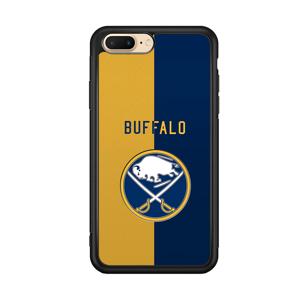 Hockey Buffalo Sabres NHL 001 iPhone 8 Plus Case-Phone Case-Rubber Black (2D Case)-Altracase