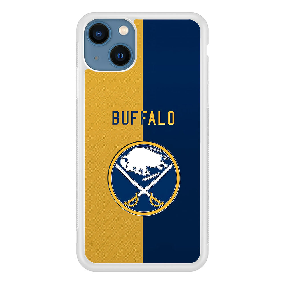 Hockey Buffalo Sabres NHL 001 iPhone 13 Case-Phone Case-Rubber White (2D Case)-Altracase