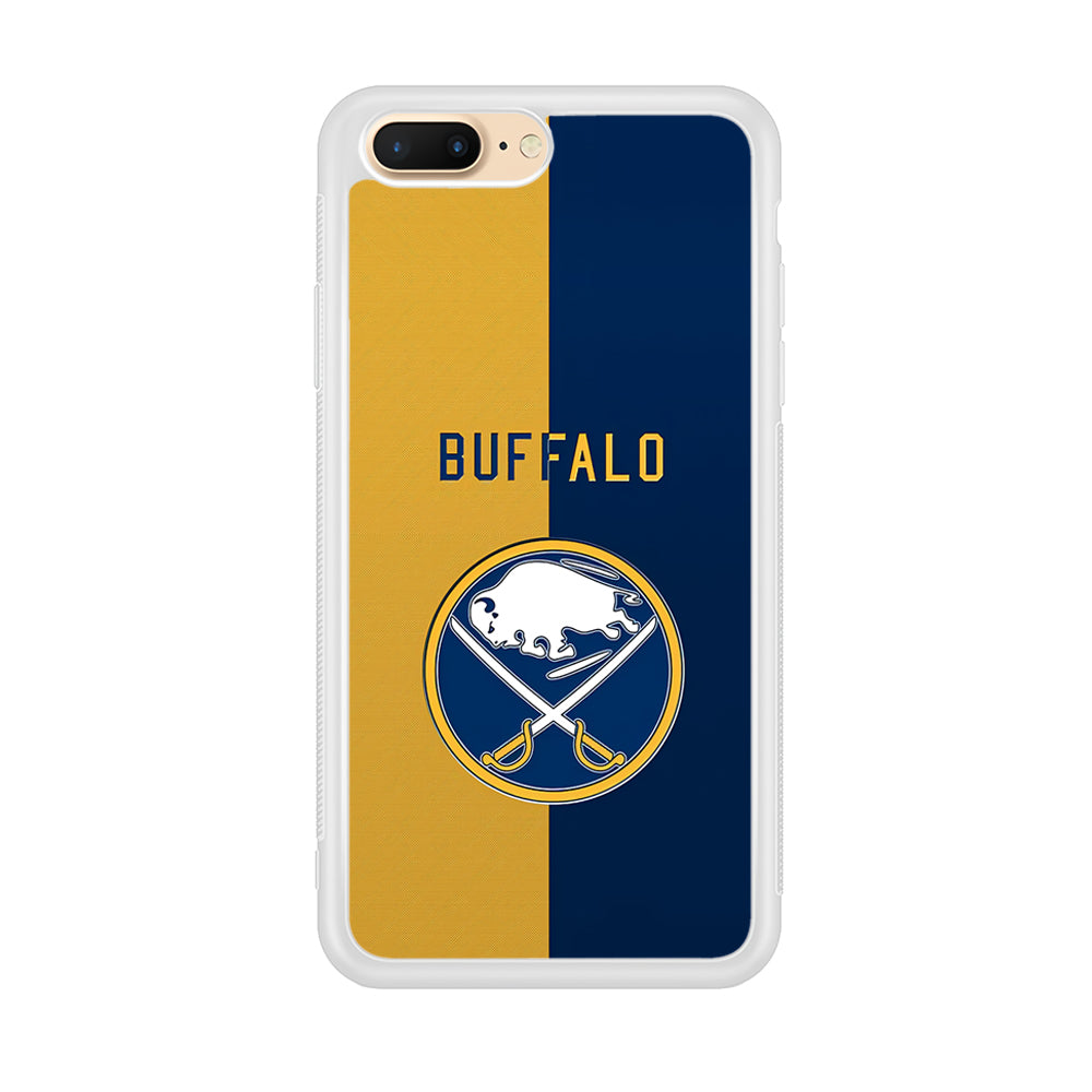 Hockey Buffalo Sabres NHL 001 iPhone 8 Plus Case-Phone Case-Rubber White (2D Case)-Altracase