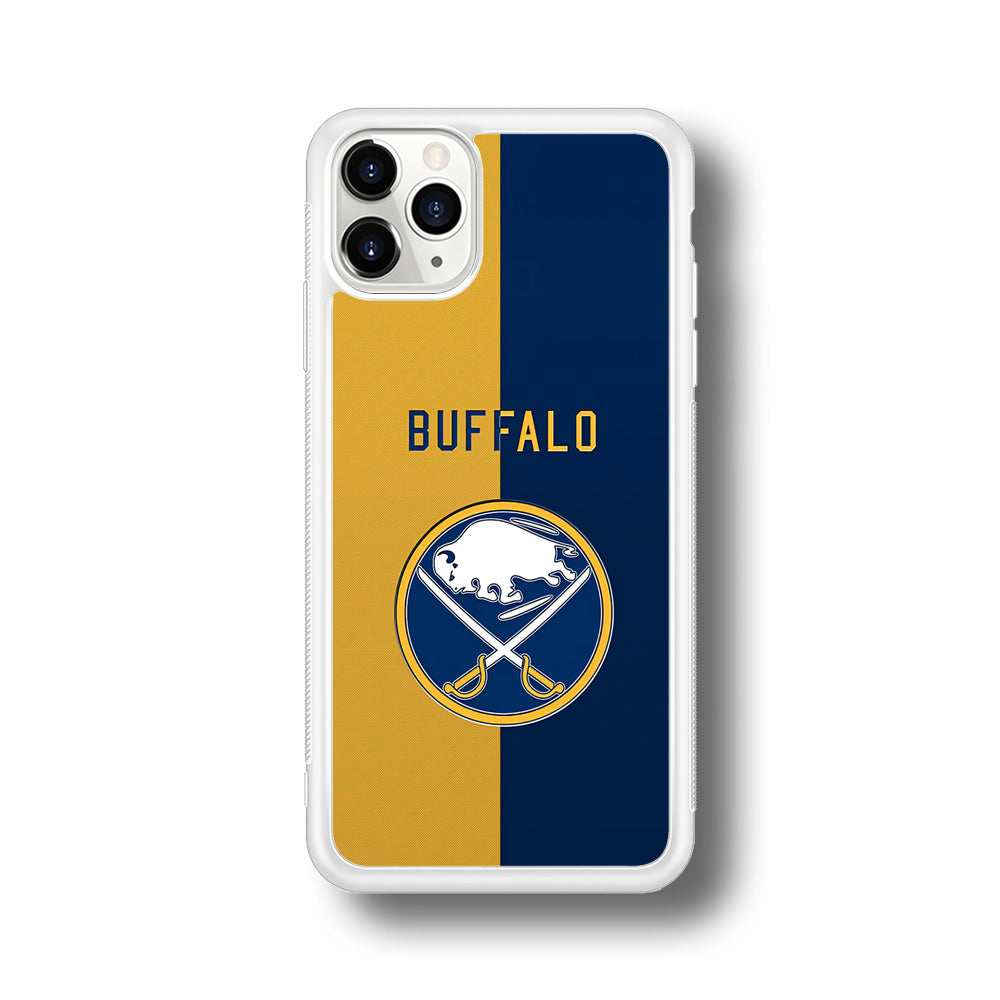 Hockey Buffalo Sabres NHL 001 iPhone 11 Pro Max Case-Phone Case-Rubber White (2D Case)-Altracase