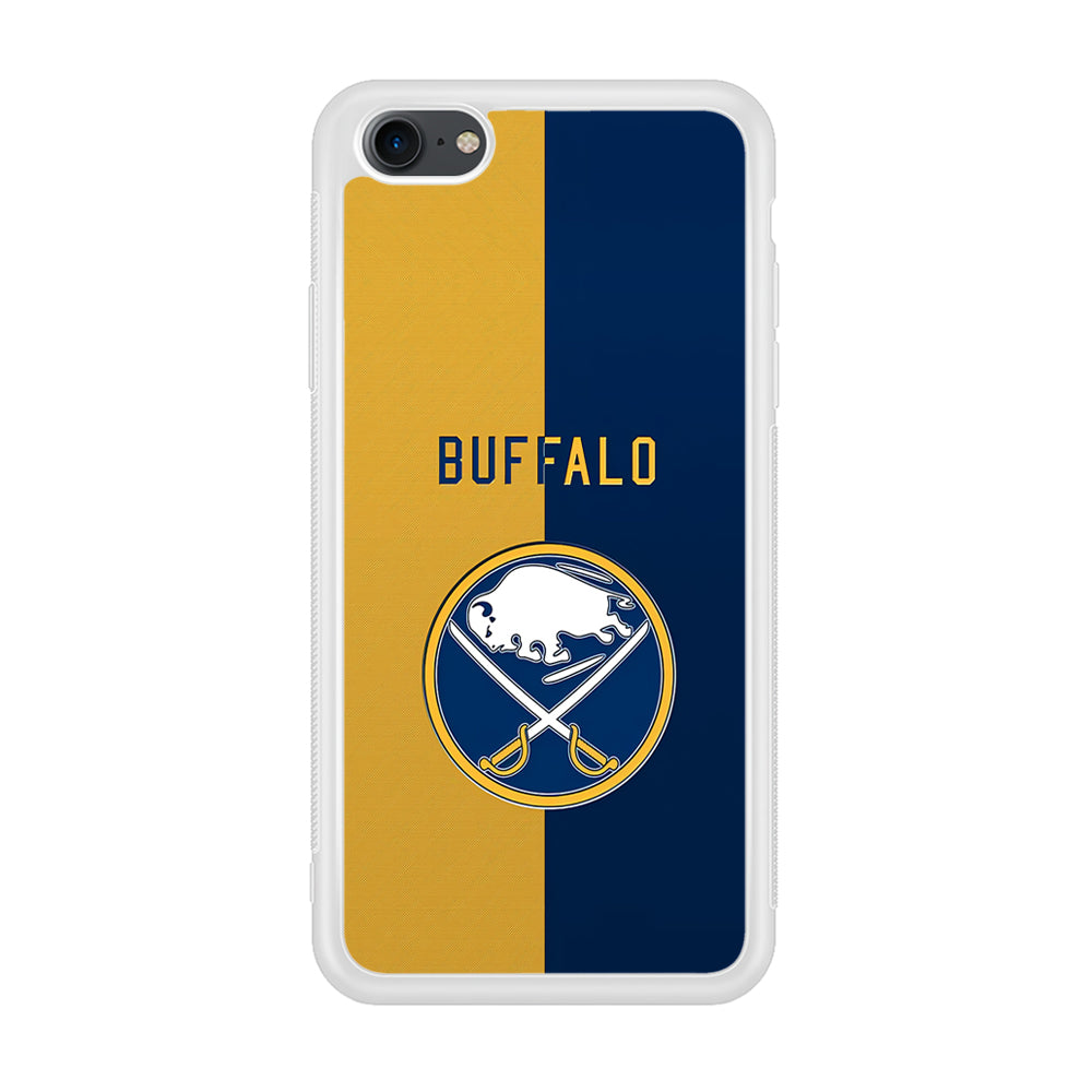 Hockey Buffalo Sabres NHL 001 iPhone 7 Case-Phone Case-Rubber White (2D Case)-Altracase
