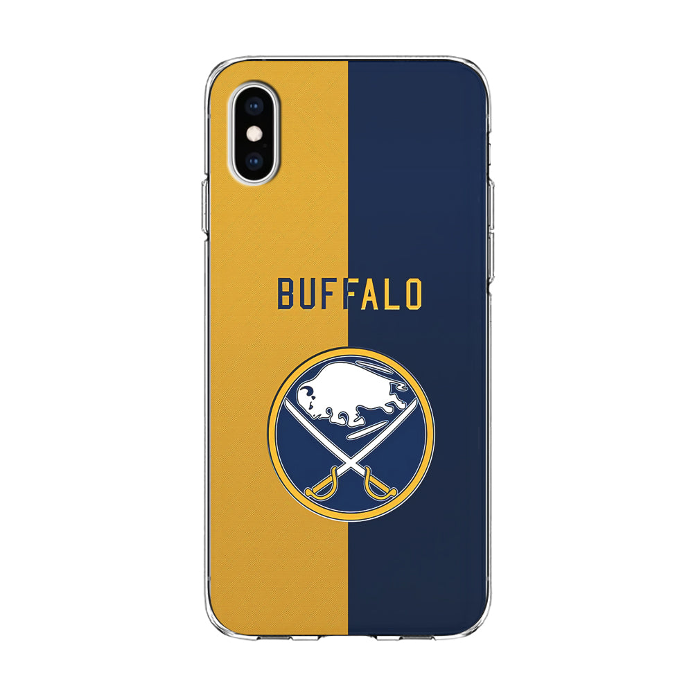 Hockey Buffalo Sabres NHL 001 iPhone Xs Case-Phone Case-Clear Soft Case-Altracase