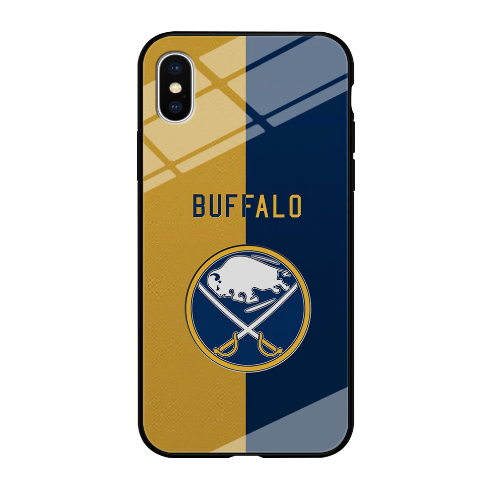 Hockey Buffalo Sabres NHL 001 iPhone Xs Case-Phone Case-Tempered Glass Case-Altracase