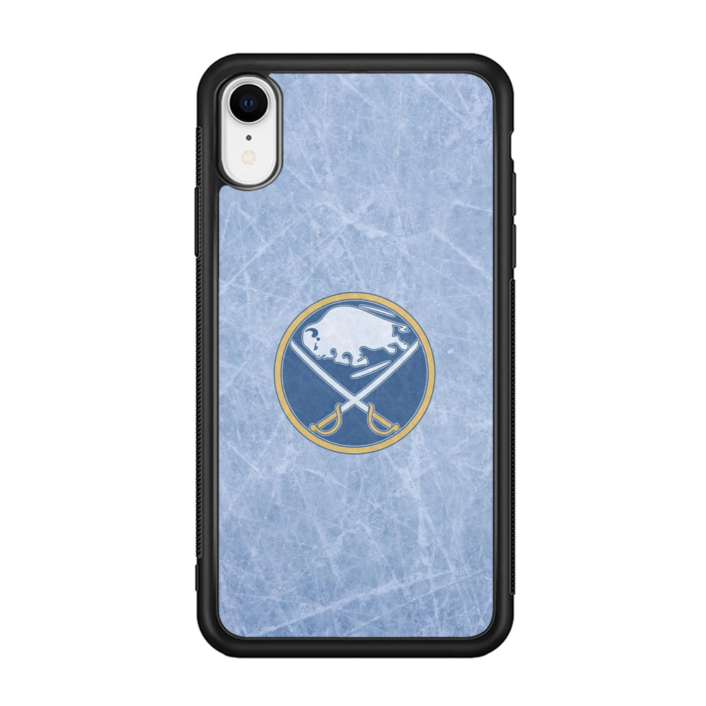 Hockey Buffalo Sabres NHL 002 iPhone XR Case-Phone Case-Rubber Black (2D Case)-Altracase