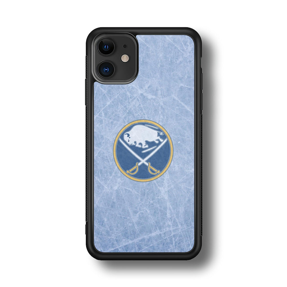 Hockey Buffalo Sabres NHL 002 iPhone 11 Case-Phone Case-Rubber Black (2D Case)-Altracase