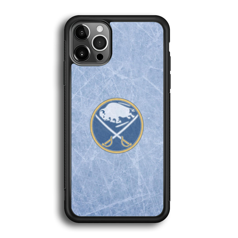 Hockey Buffalo Sabres NHL 002 iPhone 12 Pro Max Case-Phone Case-Rubber Black (2D Case)-Altracase