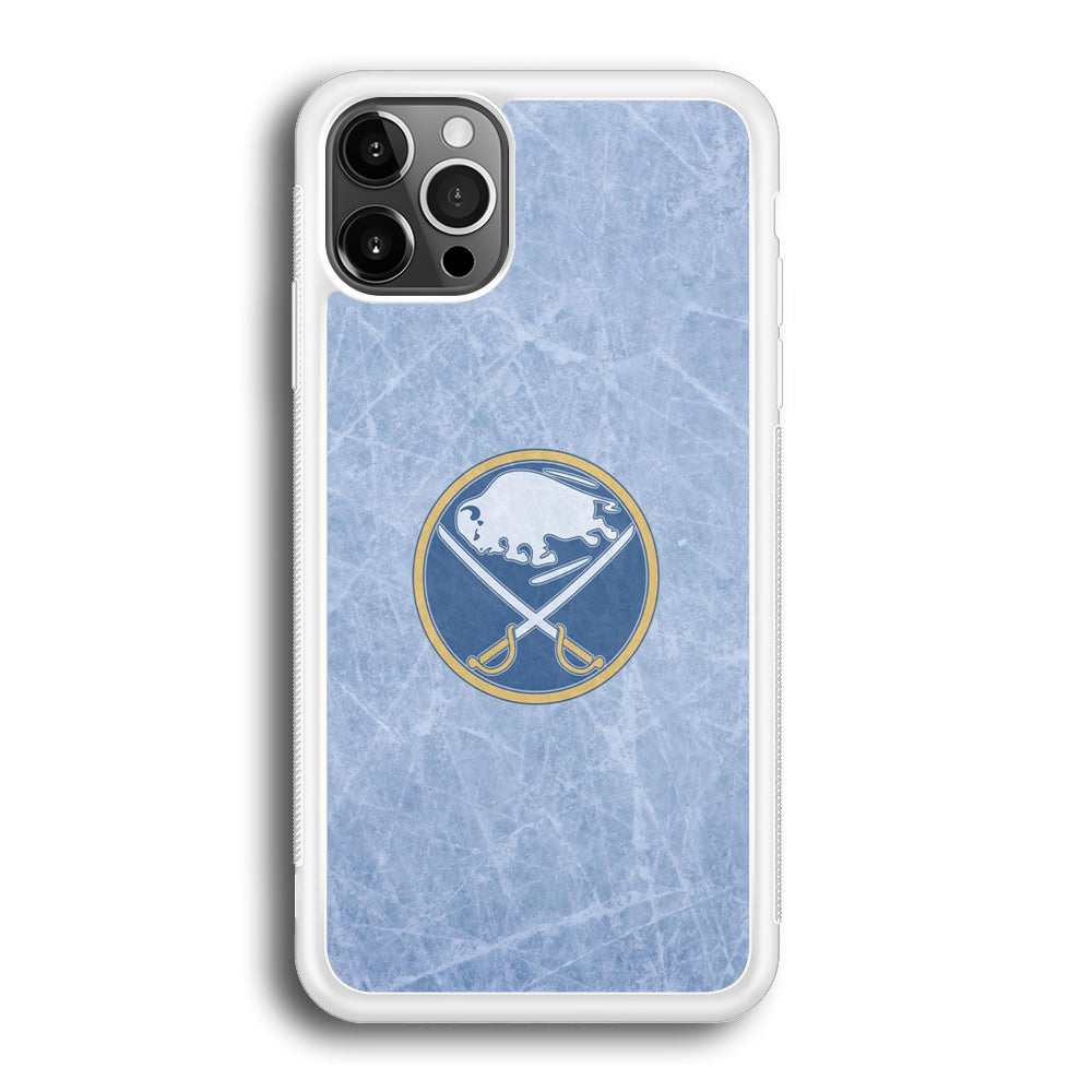 Hockey Buffalo Sabres NHL 002 iPhone 12 Pro Max Case-Phone Case-Rubber White (2D Case)-Altracase