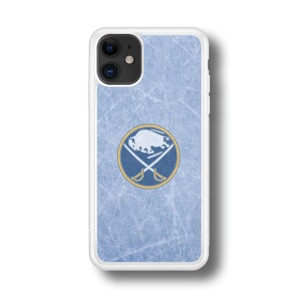 Hockey Buffalo Sabres NHL 002 iPhone 11 Case-Phone Case-Rubber White (2D Case)-Altracase