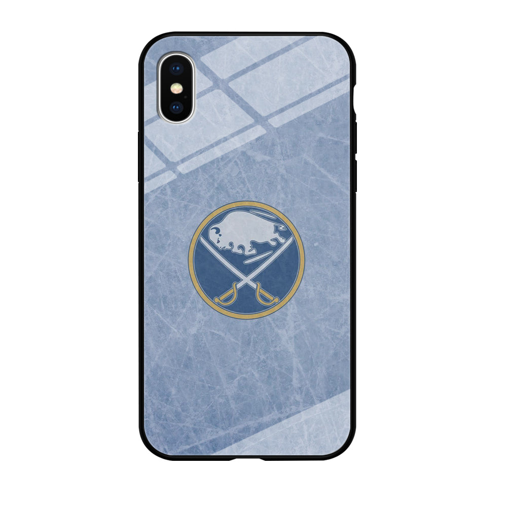 Hockey Buffalo Sabres NHL 002 iPhone Xs Case-Phone Case-Tempered Glass Case-Altracase