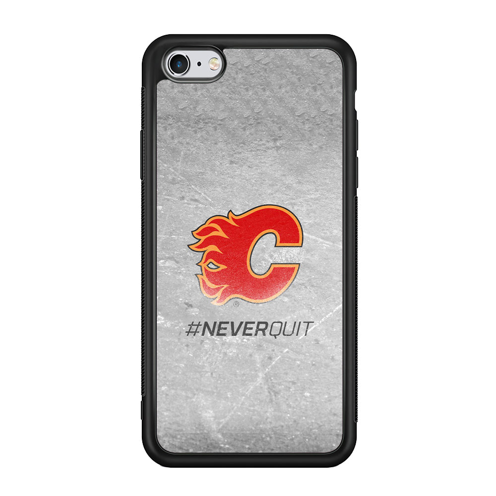Hockey Calgary Flames NHL 001 iPhone 6 Plus | 6s Plus Case-Phone Case-Rubber Black (2D Case)-Altracase