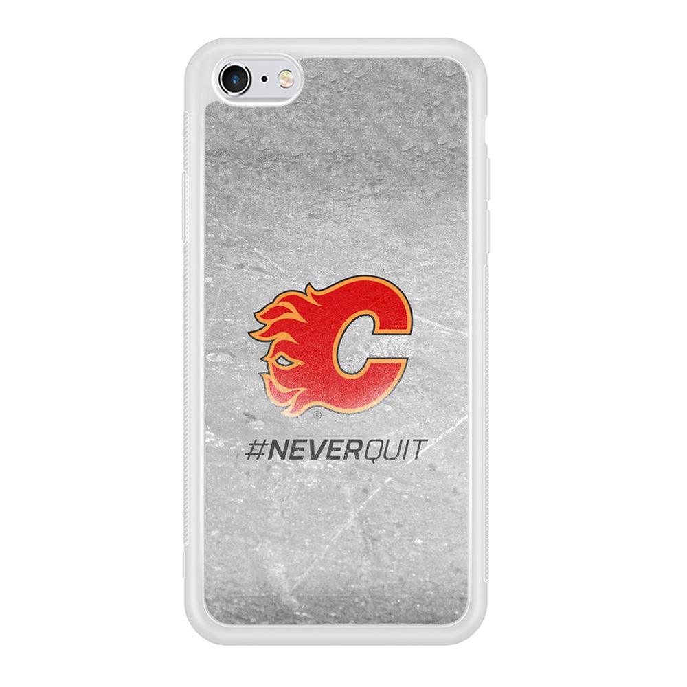 Hockey Calgary Flames NHL 001 iPhone 6 | 6s Case-Phone Case-Rubber White (2D Case)-Altracase