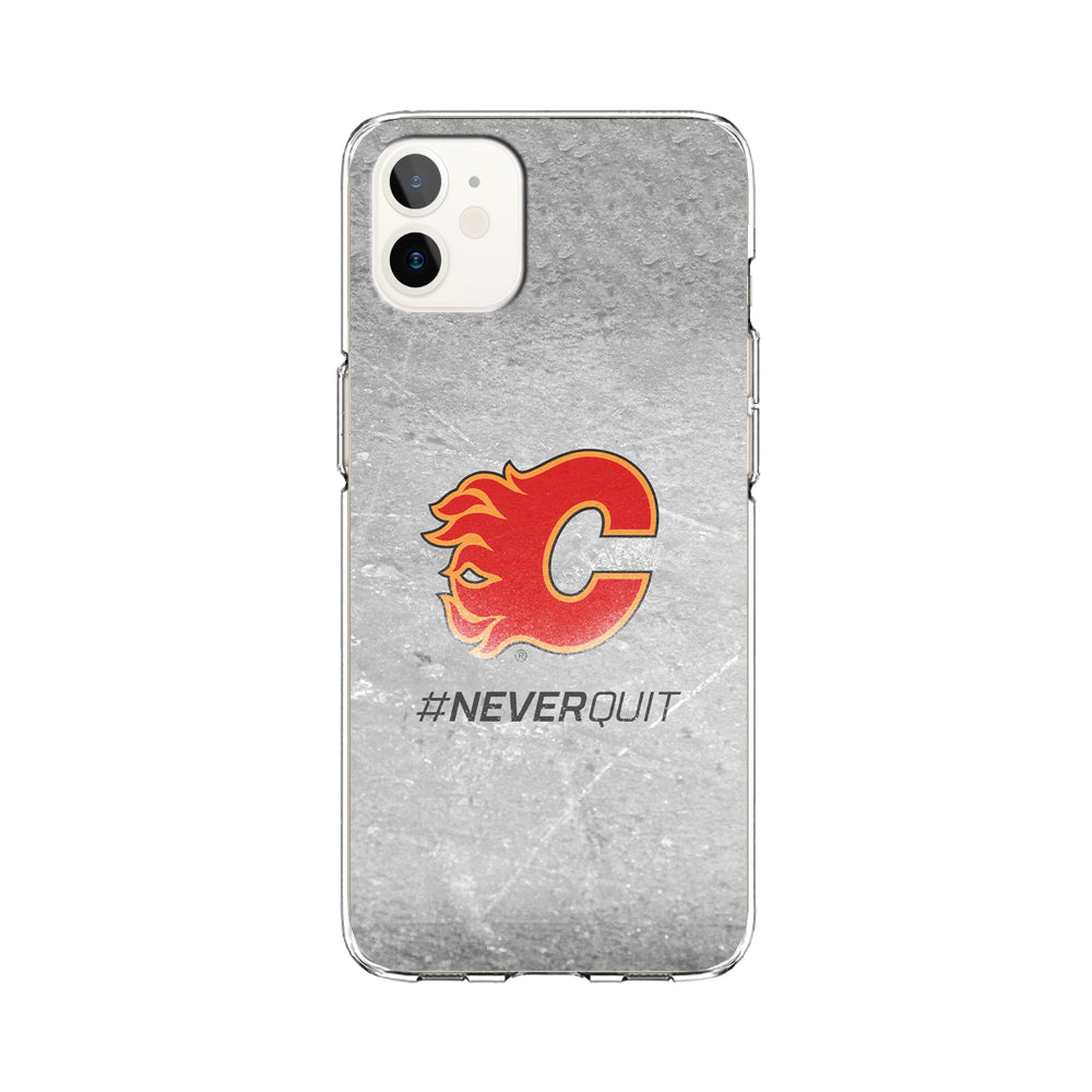 Hockey Calgary Flames NHL 001 iPhone 12 Case-Phone Case-Clear Soft Case-Altracase