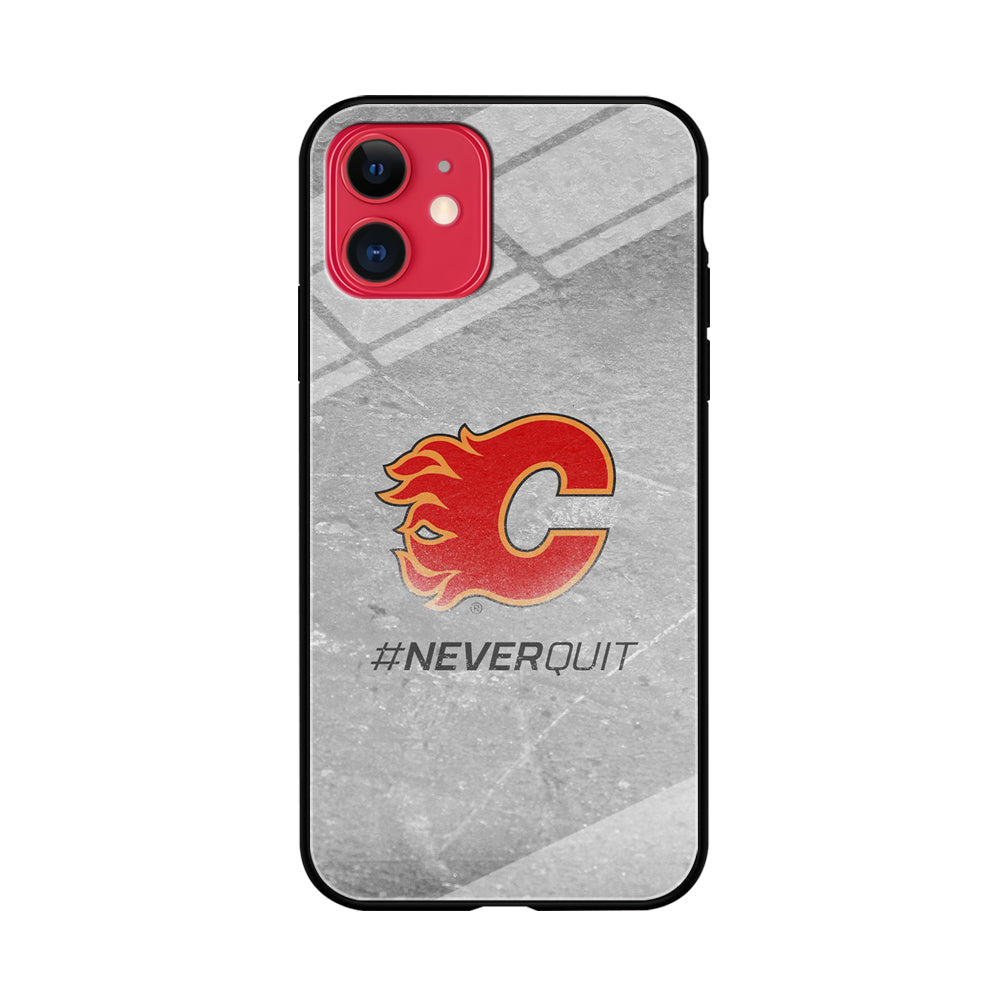 Hockey Calgary Flames NHL 001 iPhone 11 Case-Phone Case-Tempered Glass Case-Altracase