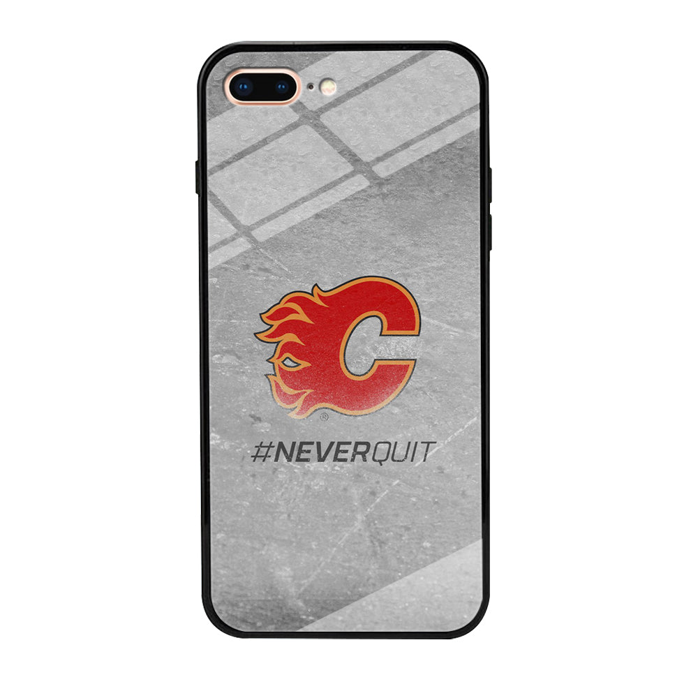 Hockey Calgary Flames NHL 001 iPhone 8 Plus Case-Phone Case-Tempered Glass Case-Altracase