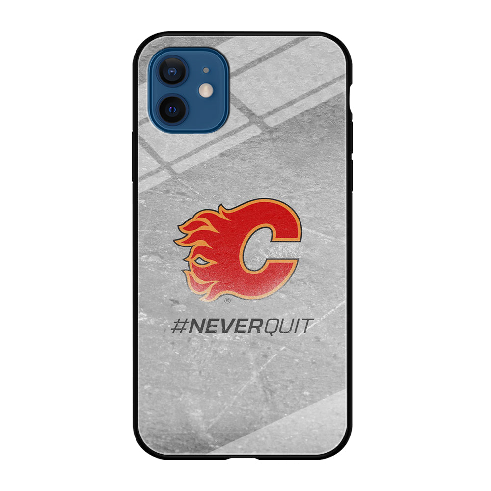 Hockey Calgary Flames NHL 001 iPhone 12 Mini Case-Phone Case-Tempered Glass Case-Altracase