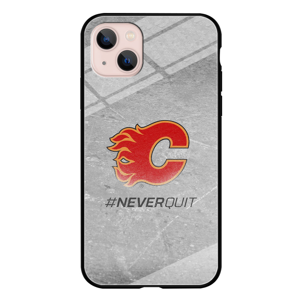 Hockey Calgary Flames NHL 001 iPhone 13 Mini Case-Phone Case-Tempered Glass Case-Altracase