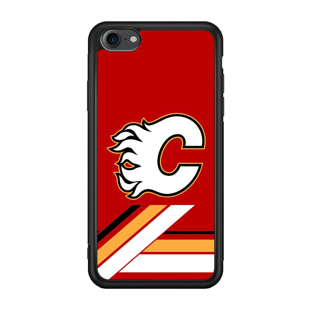 Hockey Calgary Flames NHL 002 iPhone 7 Case-Phone Case-Rubber Black (2D Case)-Altracase