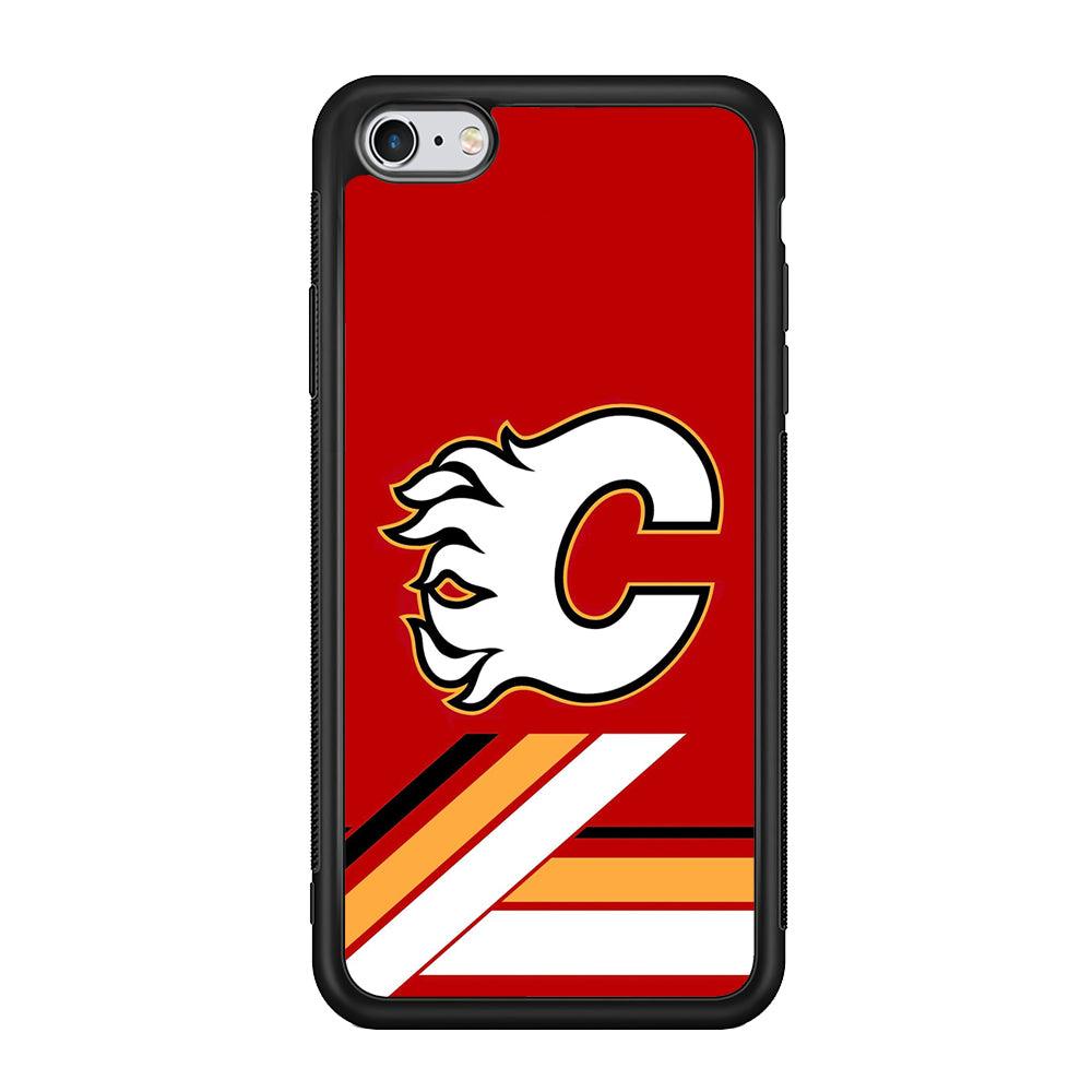Hockey Calgary Flames NHL 002 iPhone 6 | 6s Case-Phone Case-Rubber Black (2D Case)-Altracase