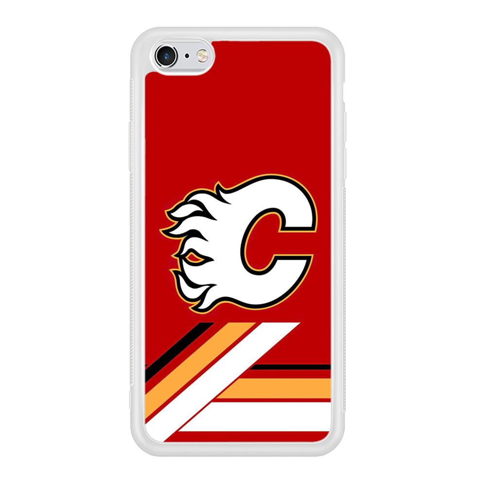 Hockey Calgary Flames NHL 002 iPhone 6 | 6s Case-Phone Case-Rubber White (2D Case)-Altracase