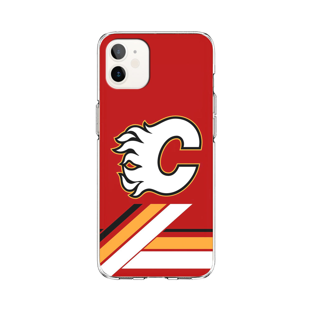 Hockey Calgary Flames NHL 002 iPhone 12 Case-Phone Case-Clear Soft Case-Altracase