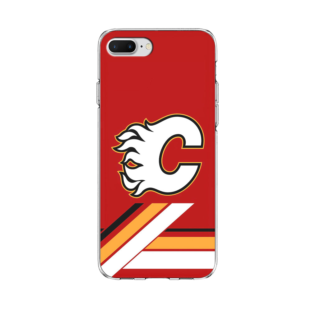 Hockey Calgary Flames NHL 002 iPhone 8 Plus Case-Phone Case-Clear Soft Case-Altracase