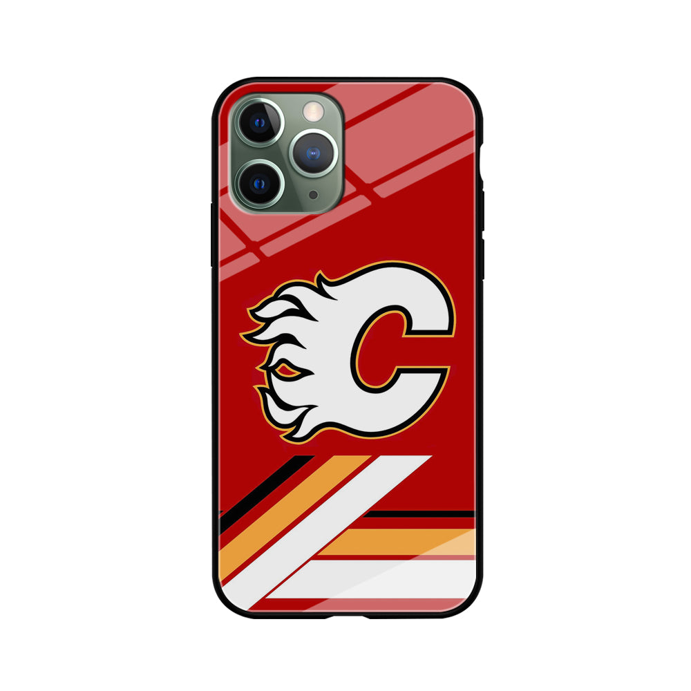 Hockey Calgary Flames NHL 002 iPhone 11 Pro Case-Phone Case-Tempered Glass Case-Altracase