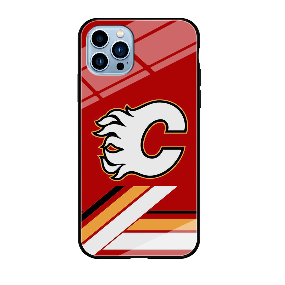 Hockey Calgary Flames NHL 002 iPhone 12 Pro Max Case-Phone Case-Tempered Glass Case-Altracase