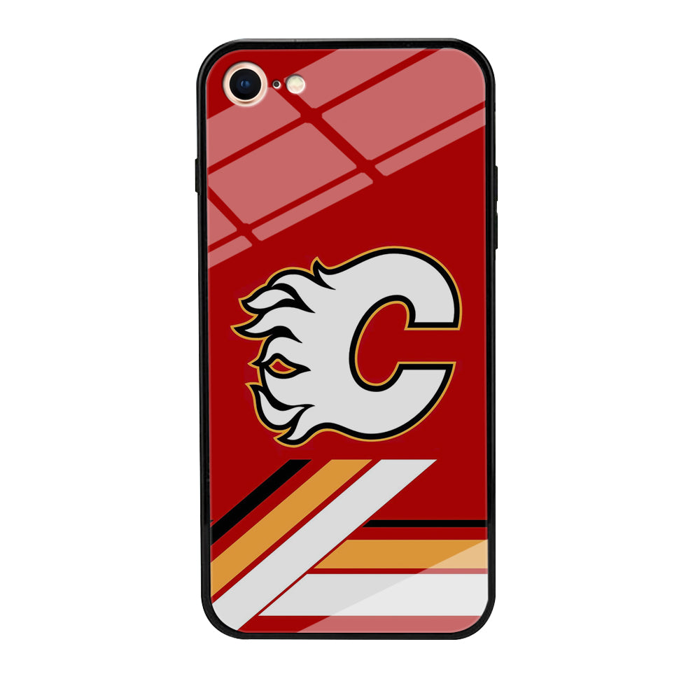 Hockey Calgary Flames NHL 002 iPhone 7 Case-Phone Case-Tempered Glass Case-Altracase
