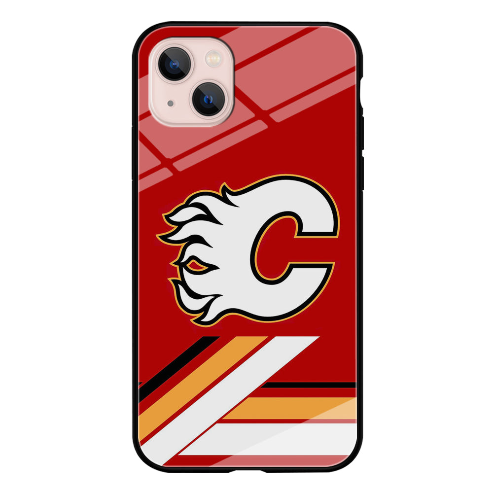 Hockey Calgary Flames NHL 002 iPhone 13 Case-Phone Case-Tempered Glass Case-Altracase