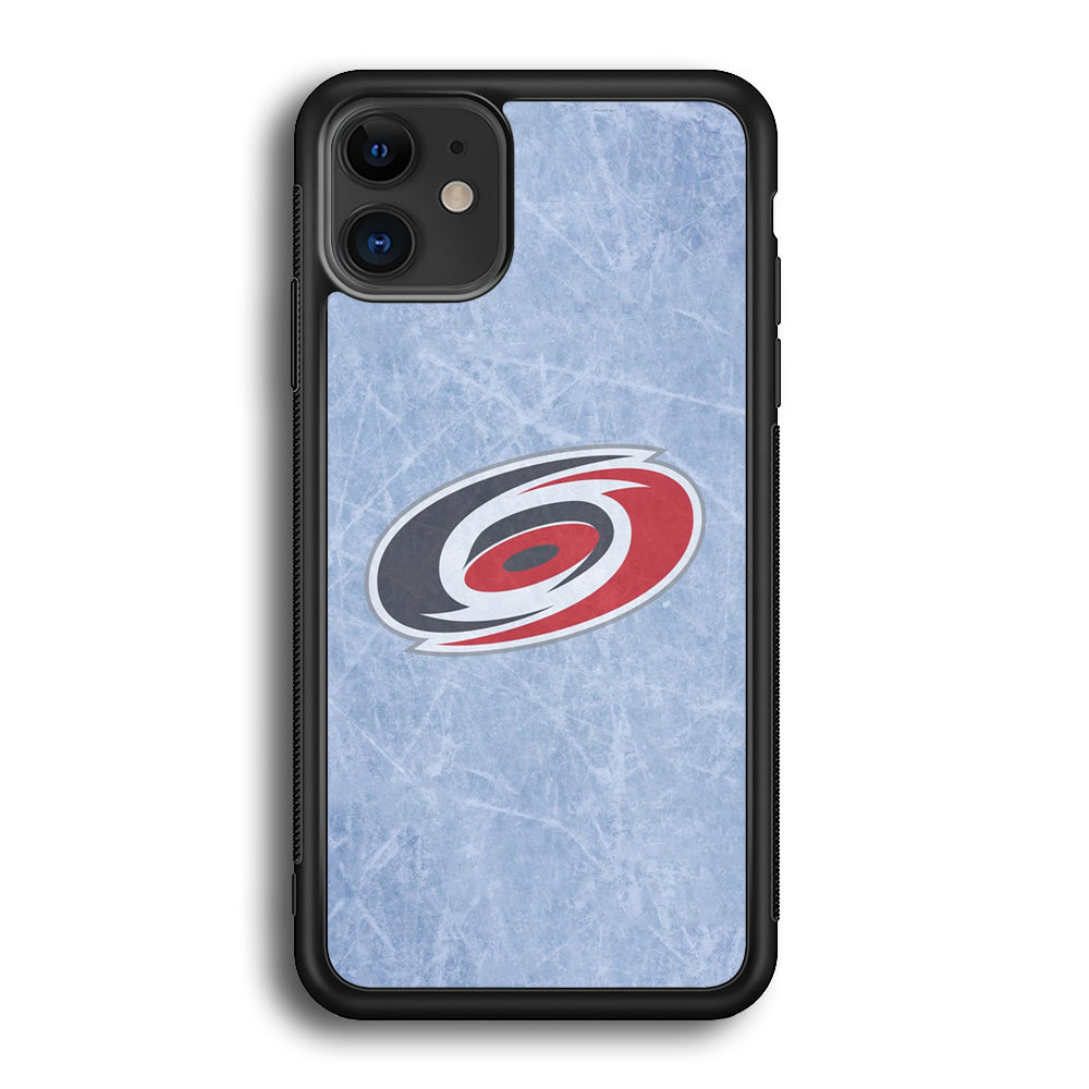 Hockey Carolina Hurricanes NHL 001 iPhone 12 Mini Case-Phone Case-Rubber Black (2D Case)-Altracase
