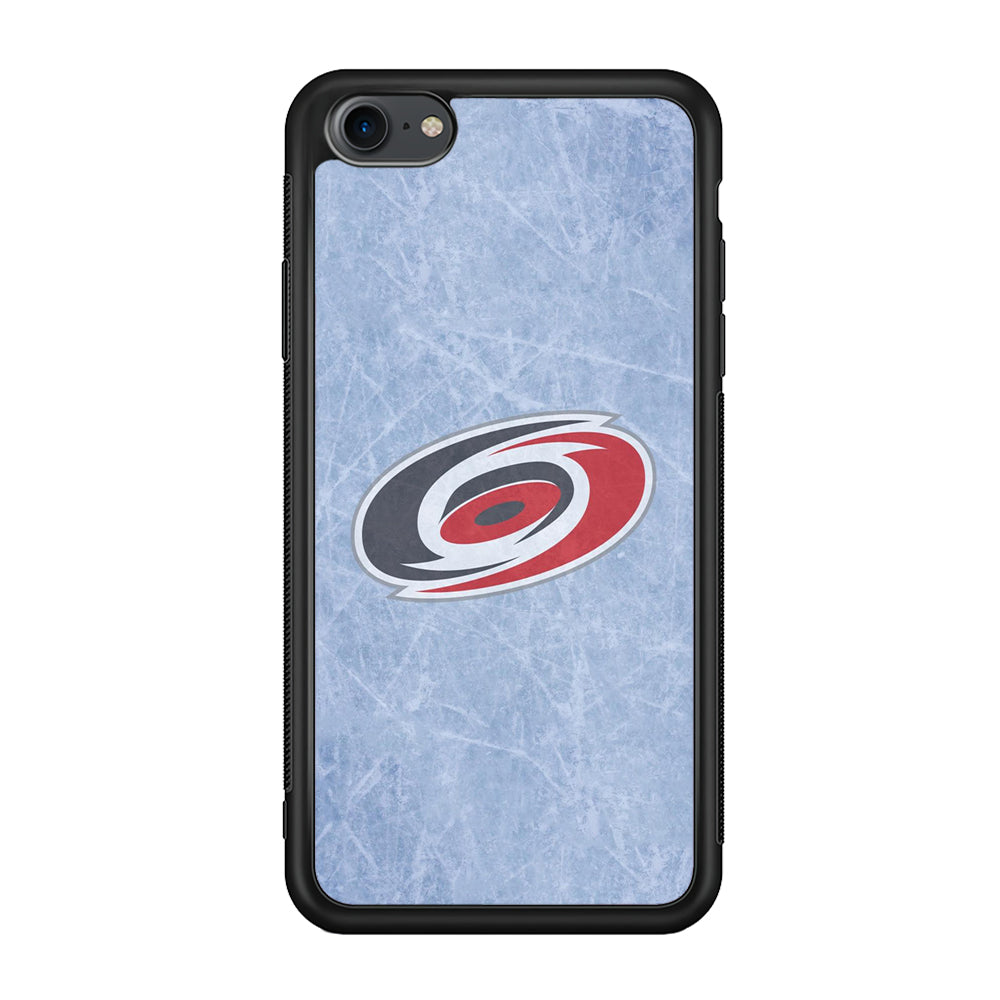 Hockey Carolina Hurricanes NHL 001 iPhone 7 Case-Phone Case-Rubber Black (2D Case)-Altracase