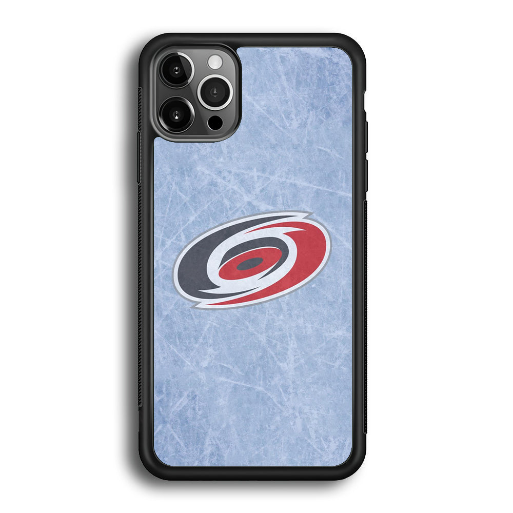 Hockey Carolina Hurricanes NHL 001 iPhone 12 Pro Max Case-Phone Case-Rubber Black (2D Case)-Altracase