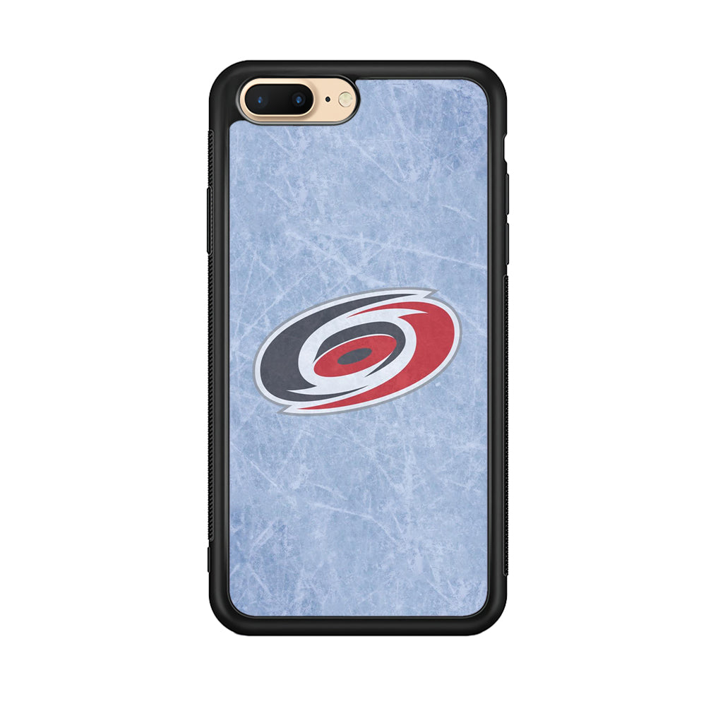 Hockey Carolina Hurricanes NHL 001 iPhone 8 Plus Case-Phone Case-Rubber Black (2D Case)-Altracase