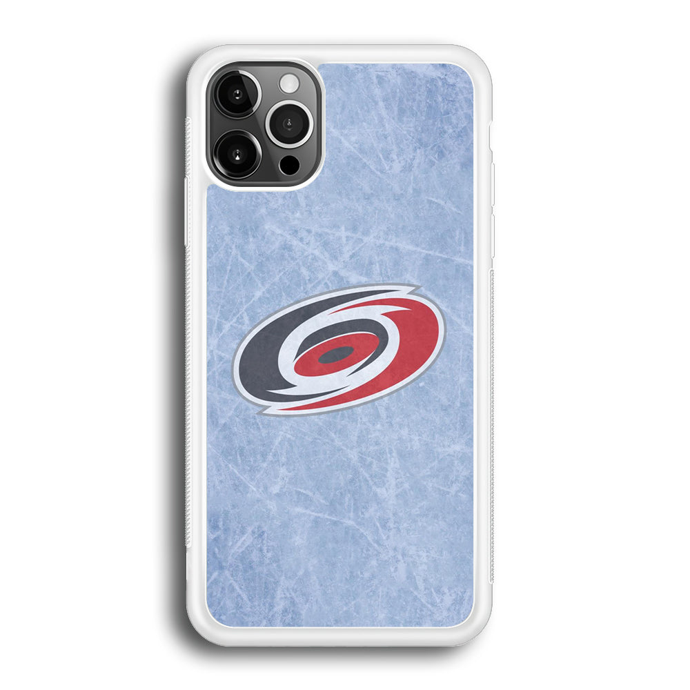 Hockey Carolina Hurricanes NHL 001 iPhone 12 Pro Max Case-Phone Case-Rubber White (2D Case)-Altracase