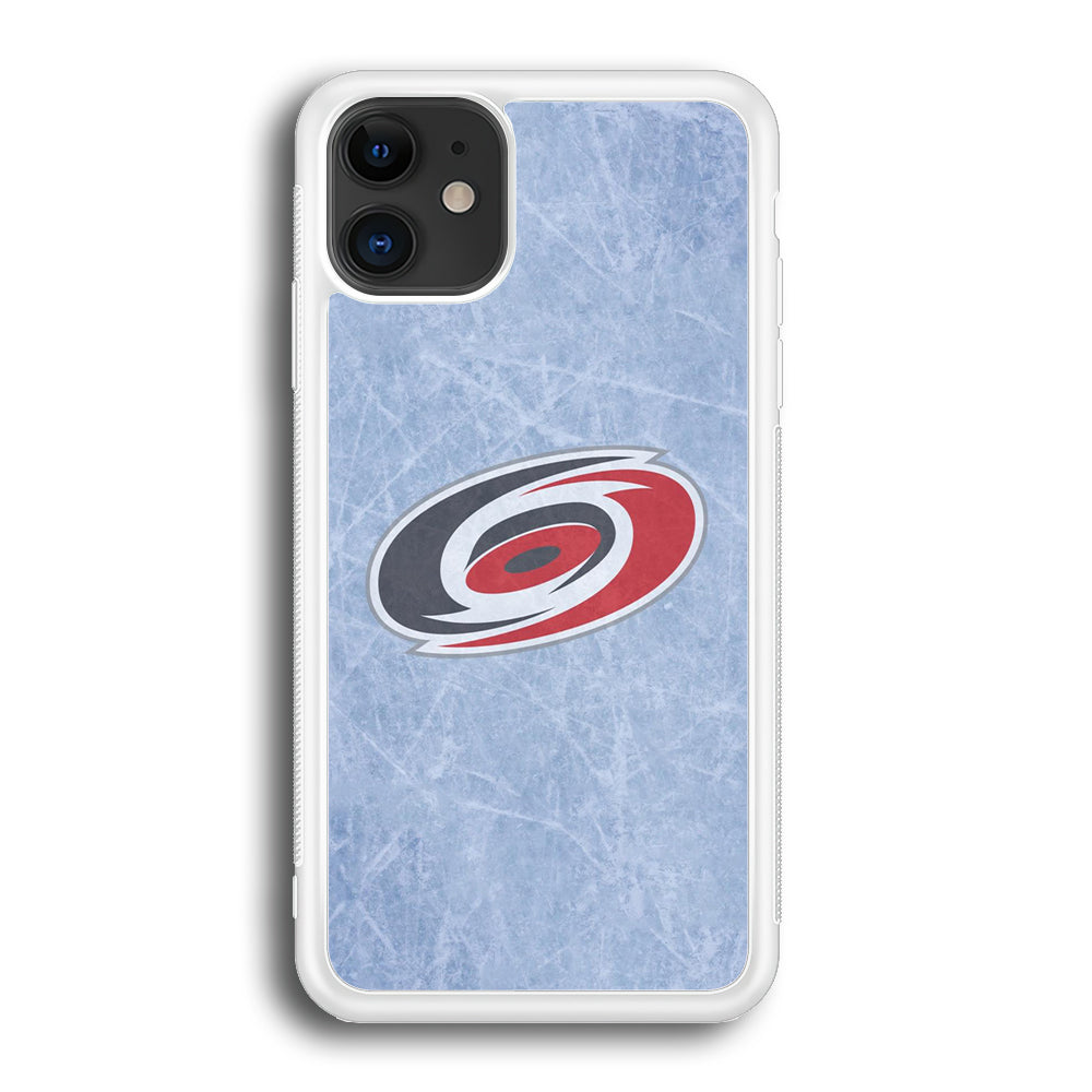 Hockey Carolina Hurricanes NHL 001 iPhone 12 Mini Case-Phone Case-Rubber White (2D Case)-Altracase