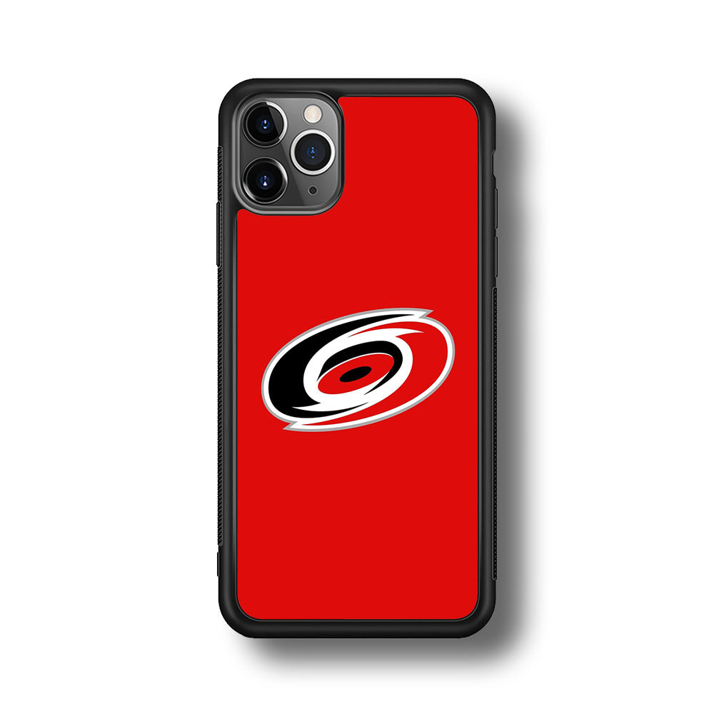 Hockey Carolina Hurricanes NHL 002 iPhone 11 Pro Max Case-Phone Case-Rubber Black (2D Case)-Altracase