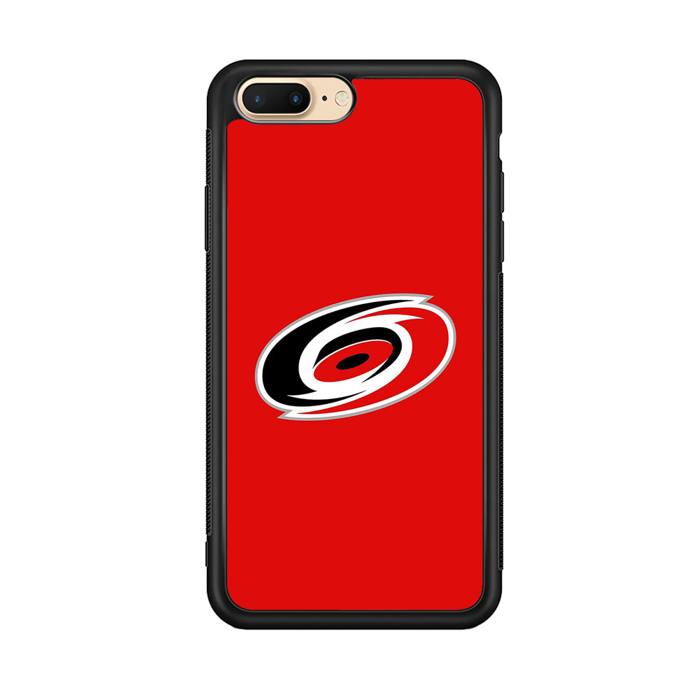 Hockey Carolina Hurricanes NHL 002 iPhone 8 Plus Case-Phone Case-Rubber Black (2D Case)-Altracase