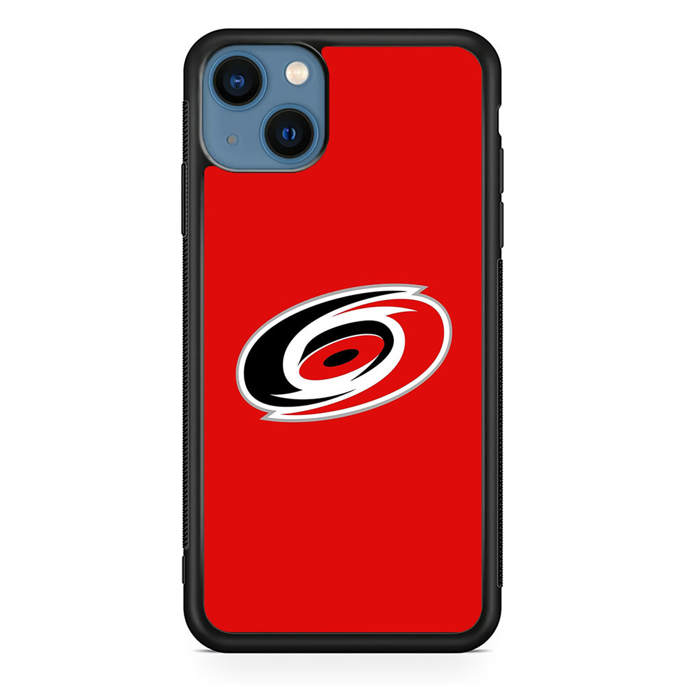 Hockey Carolina Hurricanes NHL 002 iPhone 13 Mini Case-Phone Case-Rubber Black (2D Case)-Altracase