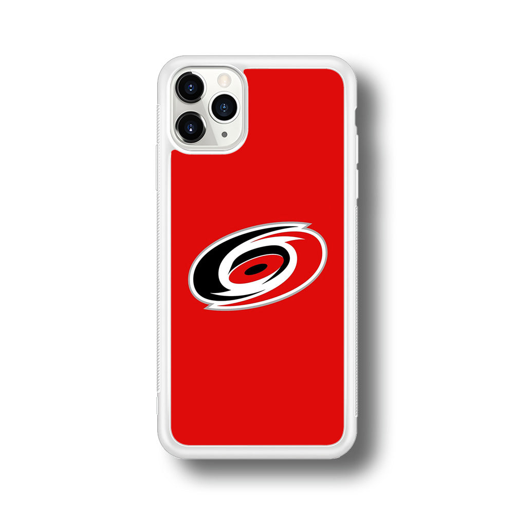 Hockey Carolina Hurricanes NHL 002 iPhone 11 Pro Max Case-Phone Case-Rubber White (2D Case)-Altracase