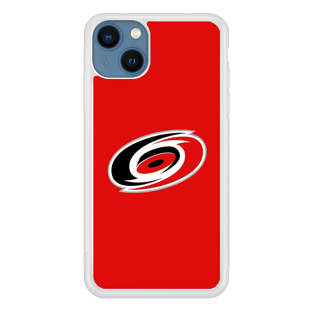 Hockey Carolina Hurricanes NHL 002 iPhone 13 Mini Case-Phone Case-Rubber White (2D Case)-Altracase