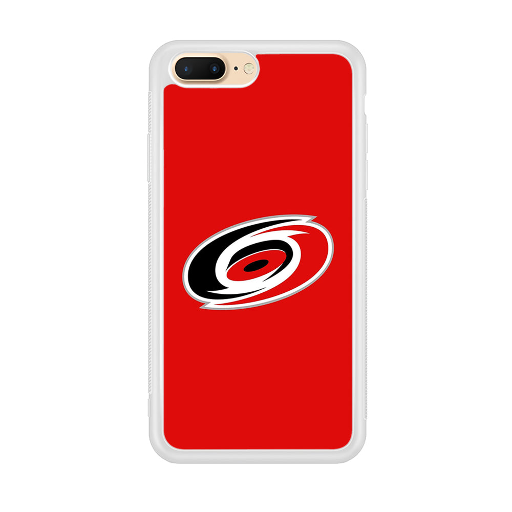 Hockey Carolina Hurricanes NHL 002 iPhone 8 Plus Case-Phone Case-Rubber White (2D Case)-Altracase