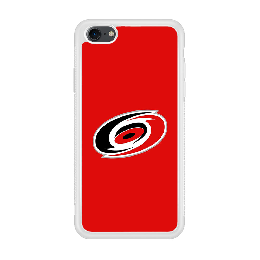 Hockey Carolina Hurricanes NHL 002 iPhone 7 Case-Phone Case-Rubber White (2D Case)-Altracase