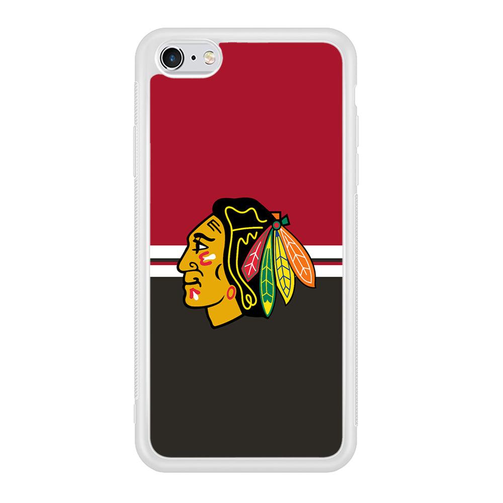 Hockey Chicago Blackhawks NHL 001 iPhone 6 | 6s Case-Phone Case-Rubber White (2D Case)-Altracase
