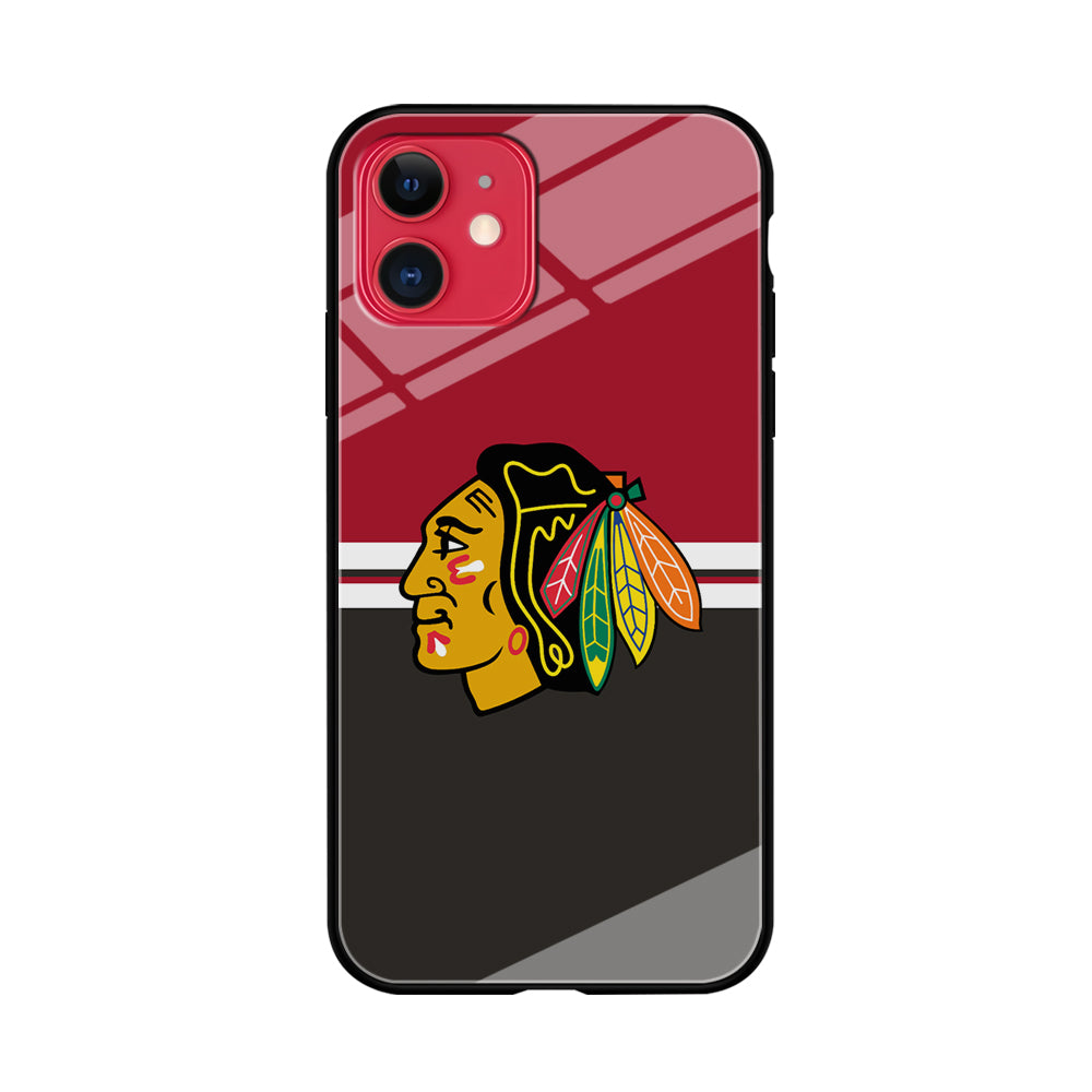 Hockey Chicago Blackhawks NHL 001 iPhone 11 Case-Phone Case-Tempered Glass Case-Altracase