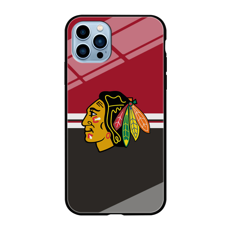Hockey Chicago Blackhawks NHL 001 iPhone 12 Pro Max Case-Phone Case-Tempered Glass Case-Altracase