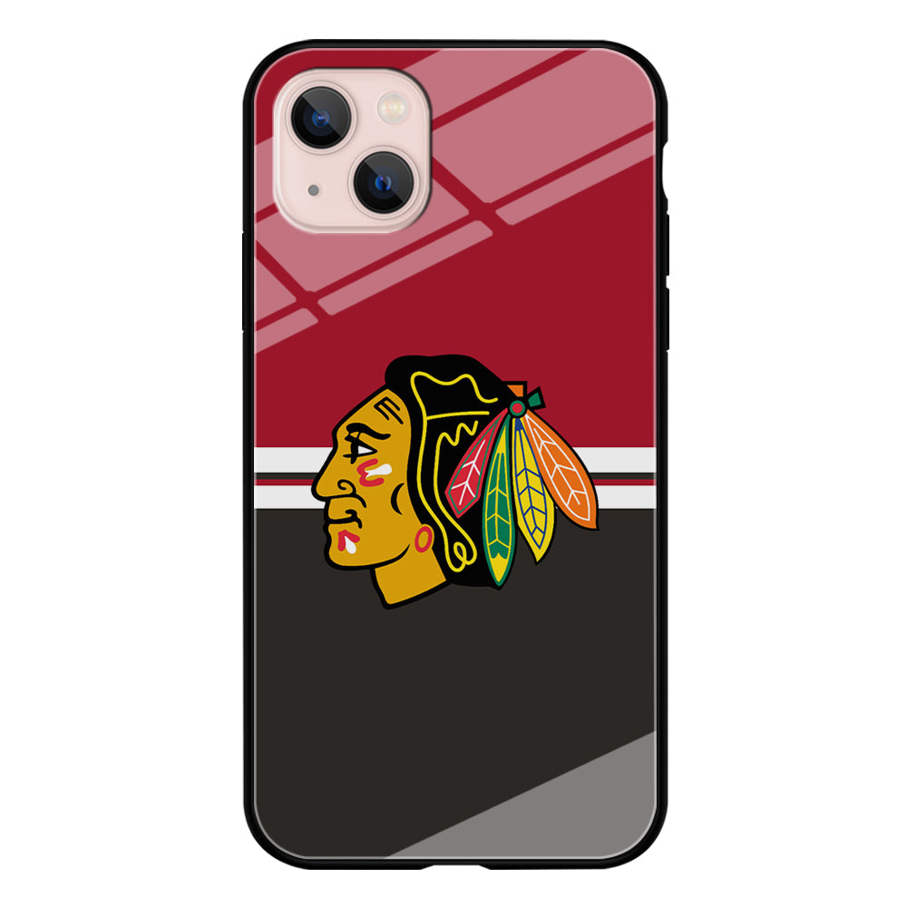 Hockey Chicago Blackhawks NHL 001 iPhone 13 Mini Case-Phone Case-Tempered Glass Case-Altracase